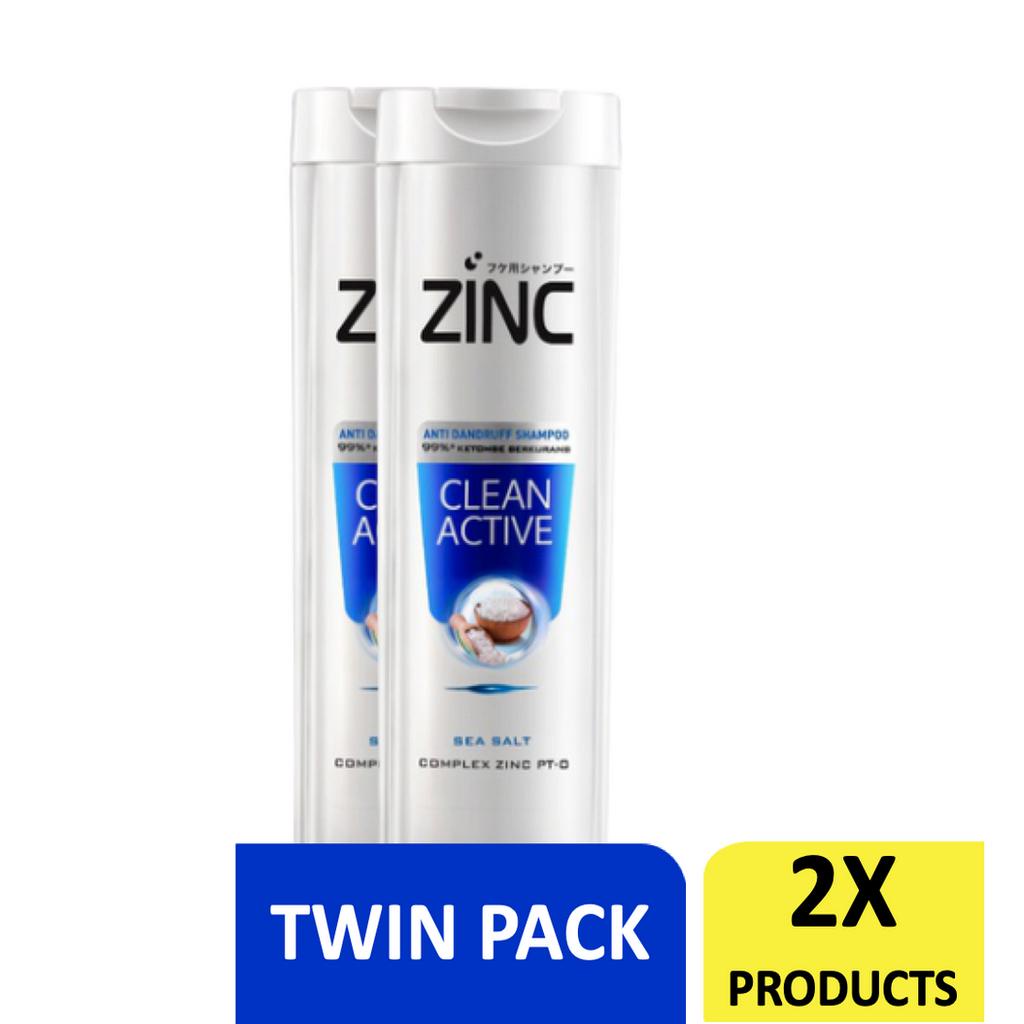 Jual Zinc Shampoo Clean Acvtive 340ml x2 Shopee Indonesia