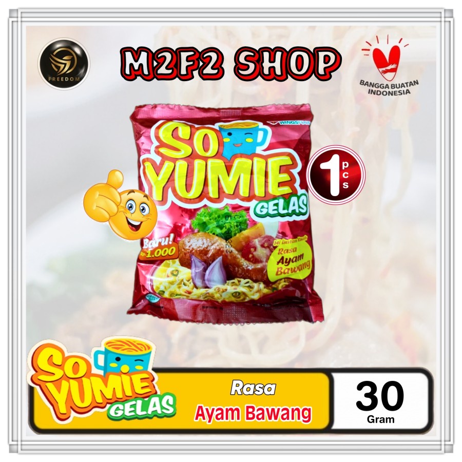 Jual Mie Gelas So Yumie Instant Kuah Ayam Bawang Sachet 30 Gr