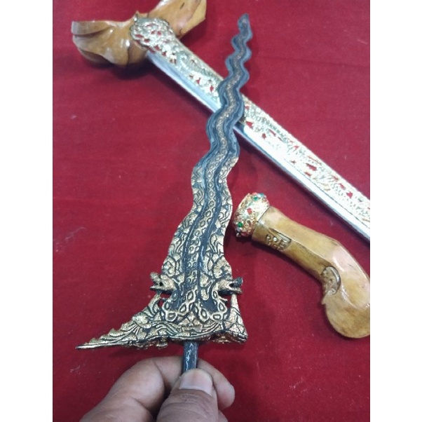 Jual Keris Naga Kembar Naga Temanten Luk 13 Kunatah Kamarogan