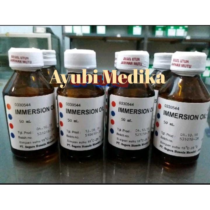 Jual Emersi Oil 50 ml/ Minyak Preparat Pewarnaan BTA/GRAM/SEDIAN APUSAN ...