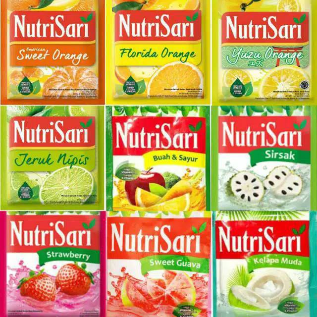 Jual Nutrisari Renceng Isi 10sachet 14gr Renteng Jeruk Peras Leci