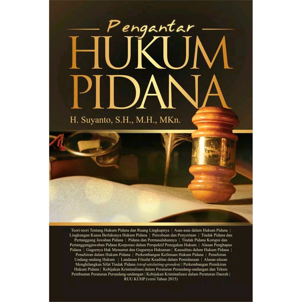 Jual Buku Pengantar Hukum Pidana - BUKU ORIGINAL | Shopee Indonesia