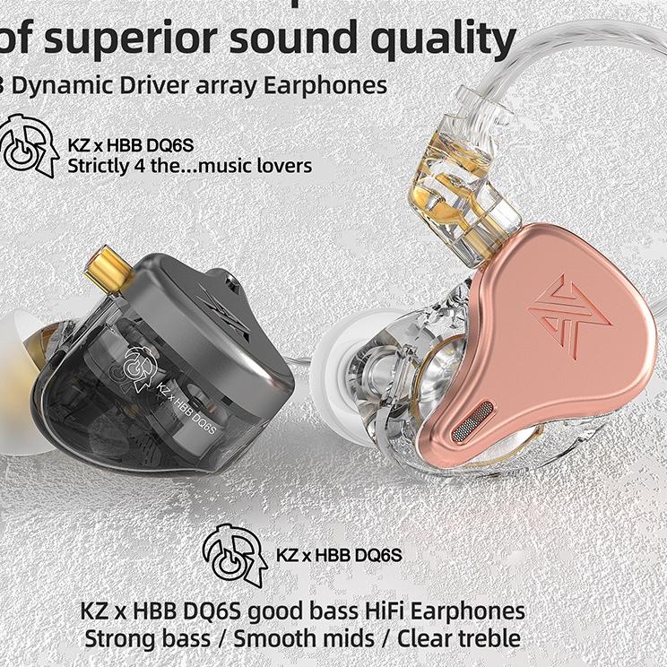 Jual Hadir Irit KZ DQ6 DQ6S Knowledge Zenith Triple Dynamic Drivers ...