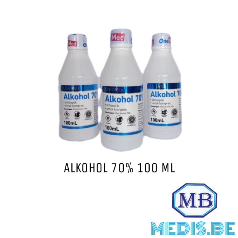 Jual ALKOHOL 70% 100 ML ONEMED | Shopee Indonesia