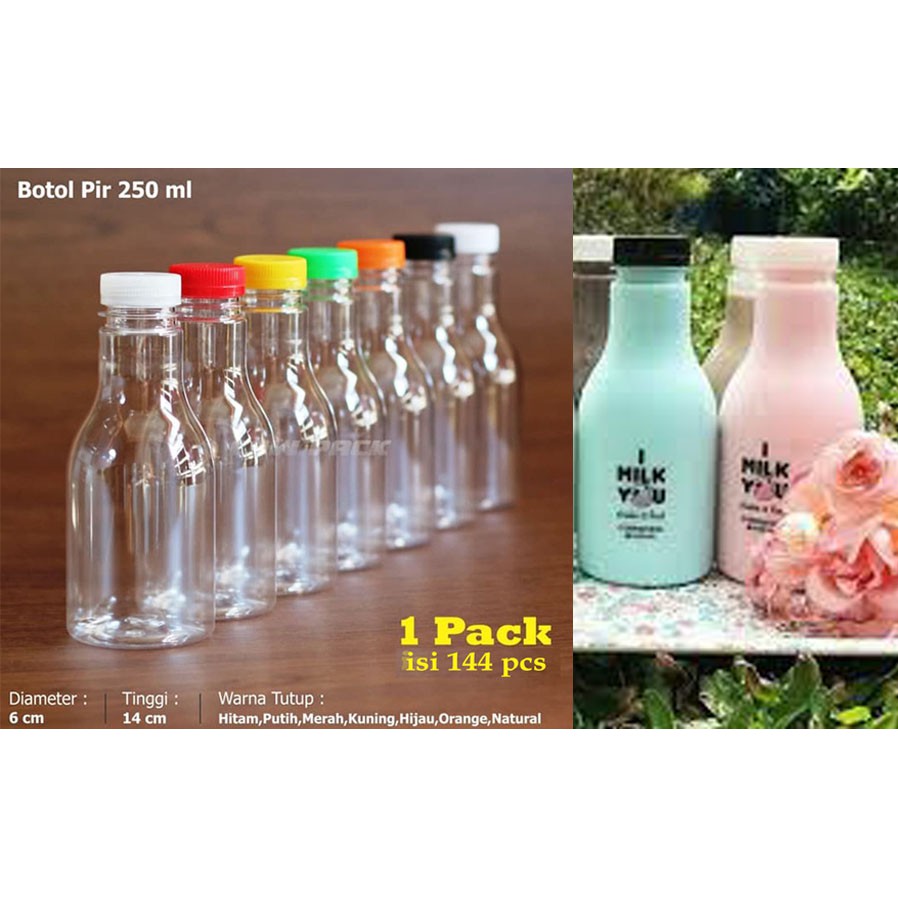 Jual Botol Plastik pir 250ml - 20pcs | Shopee Indonesia