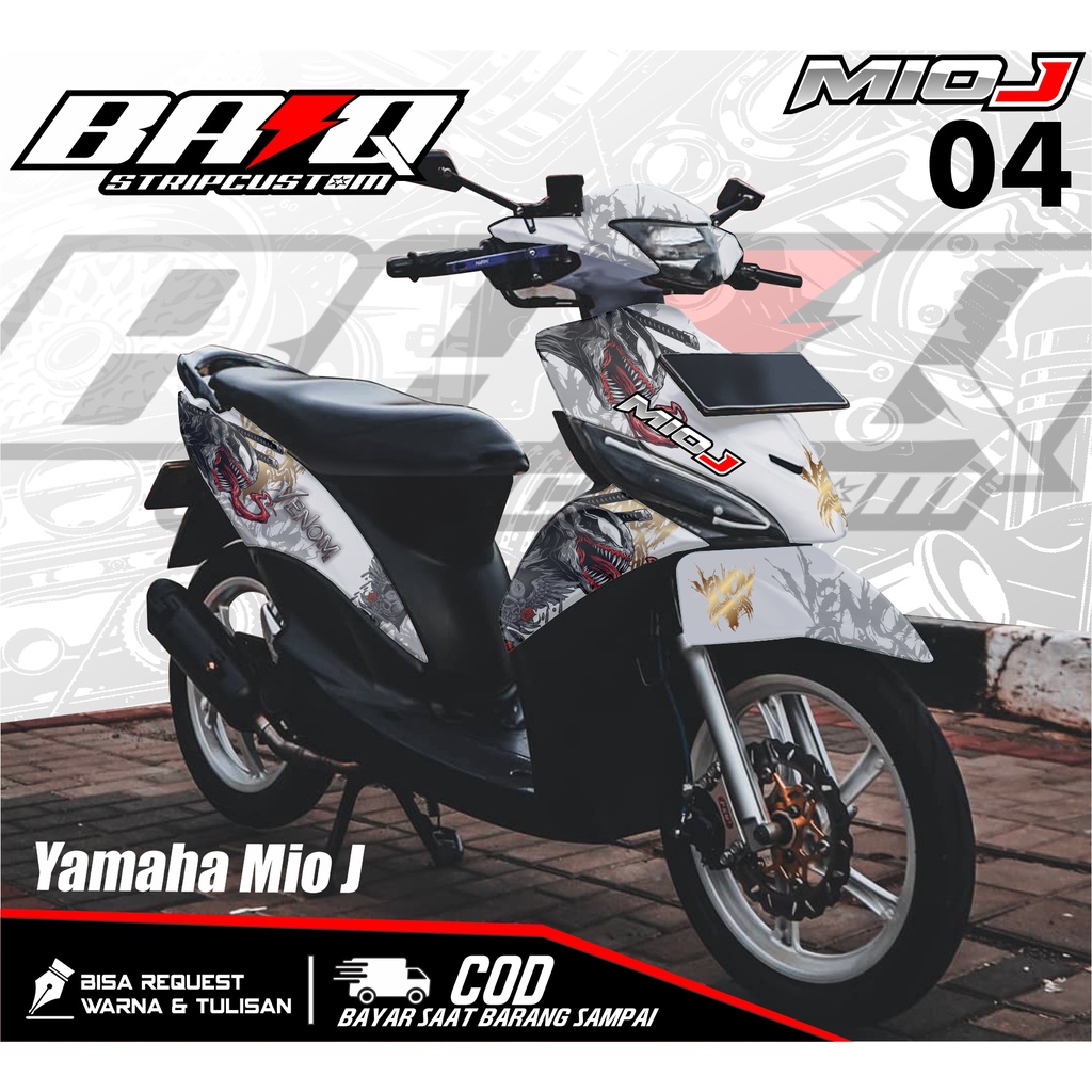 Jual Decal Yamaha MIO J .Sticker Decal Lis Variasi MIO J Full Body ...