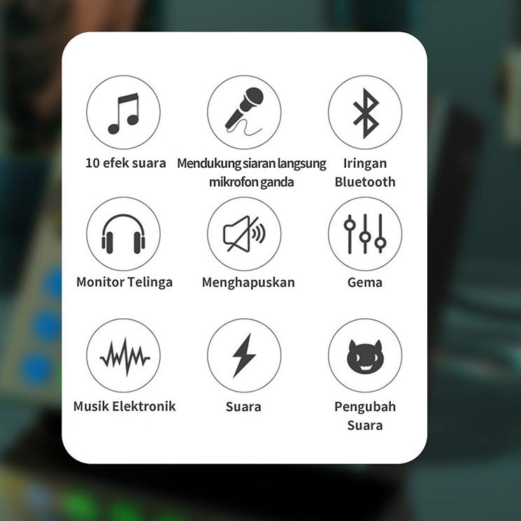 Jual UpdateSoundcard V8s Bluetooth Audio USB External Sound Card Live