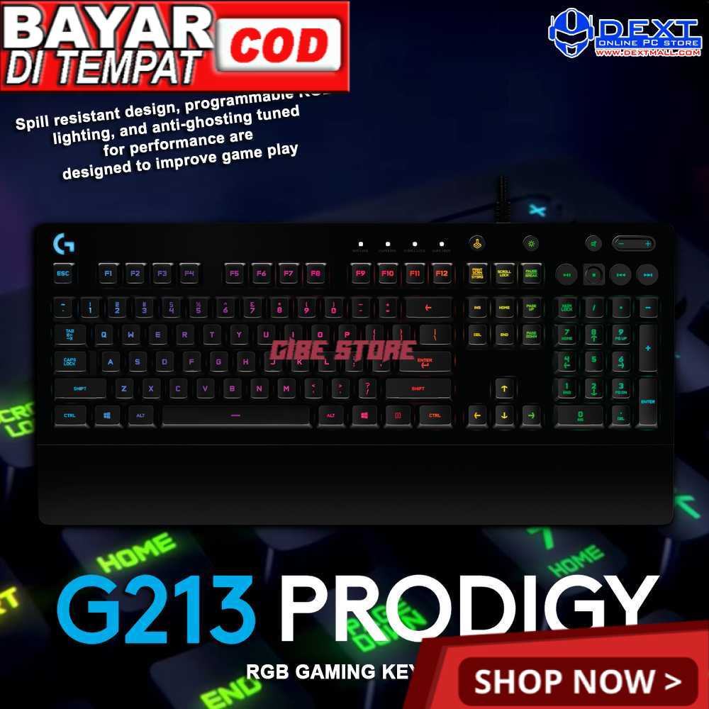 Jual [VIP GAMING] Logitech G213 Prodigy Gaming Keyboard | Shopee Indonesia