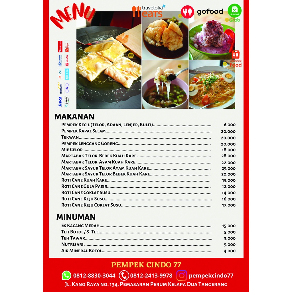 Jual CETAK KERTAS ARTCARTON UNTUK MENU MAKANAN RESTORAN, BUKU MENU ...