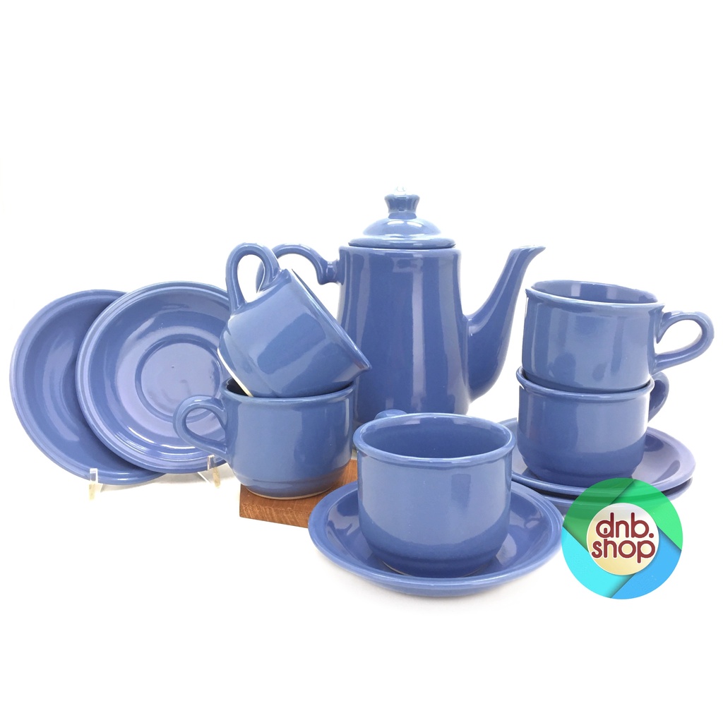 Jual Tea Set Nikura Coffee Set Teko Tutup 5 Cangkir 5 Saucer Shopee Indonesia 9736