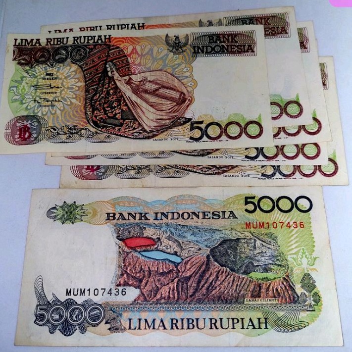 Jual Uang Kuno 5000 Rupiah Sasando Tahun 1992 5rb Sasando 5000