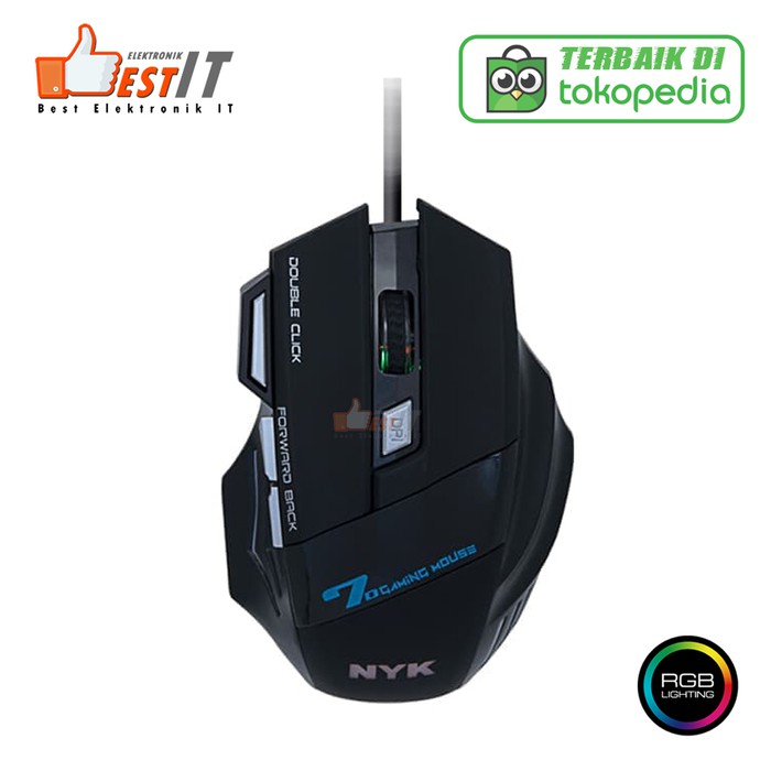 Jual NYK G07 Mouse Gaming / Gaming Mouse Turbo Fire F4F5 | Shopee Indonesia