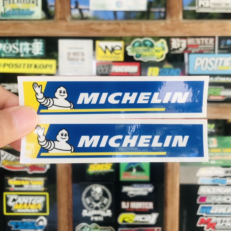 Jual Sticker Motor Racing Sponsor Vynil Anti Air - Michelin | Shopee ...