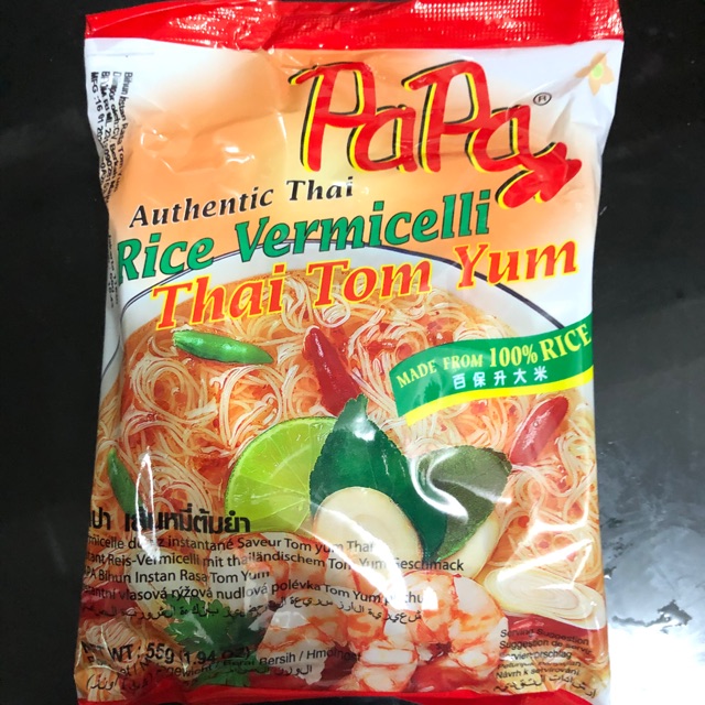 Jual PAPA Authentic Thai Rice Vermicelli Tom Yum Flavourr | Shopee ...