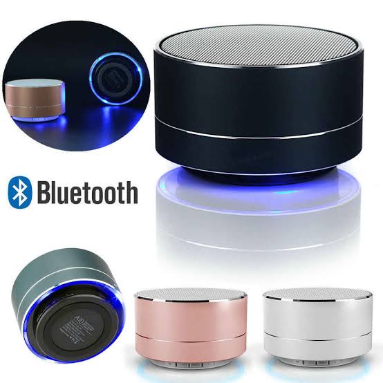 Jual Speaker Mini A10 Speaker Bluetooth Portable Speaker Bulat Mini LED ...