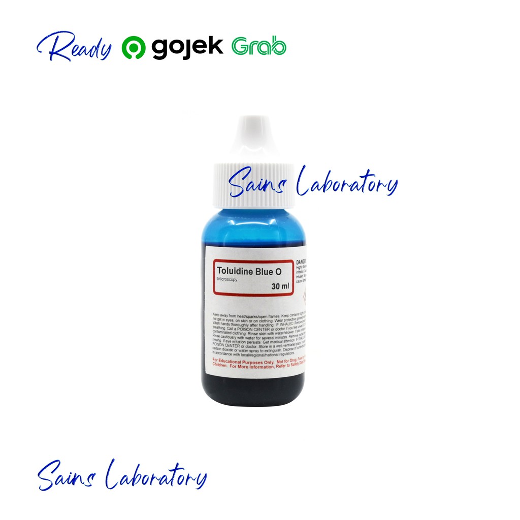 Jual Toluidine Blue O Larutan Toulidin Biru 30 ml C15H16CIN3S Analysis ...