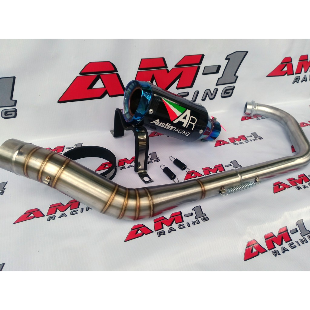 Jual KNALPOT RACING AR AUSTIN GP1R GP GP1 CARBON BIRU R15 VVA V2 V3 NEW ...