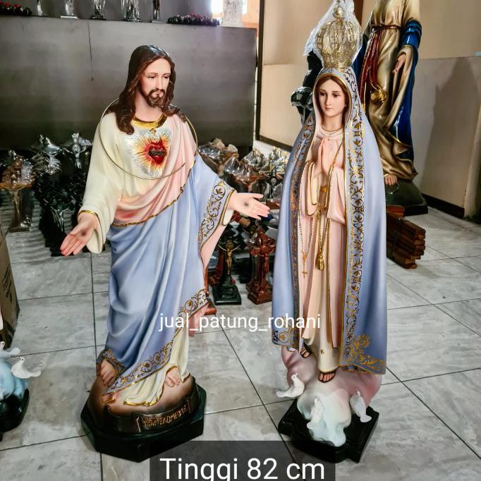 Jual Kualitas Terbaik Patung Yesus Tangan Terbuka Atau Maria Fatima Cm Yesus Shopee