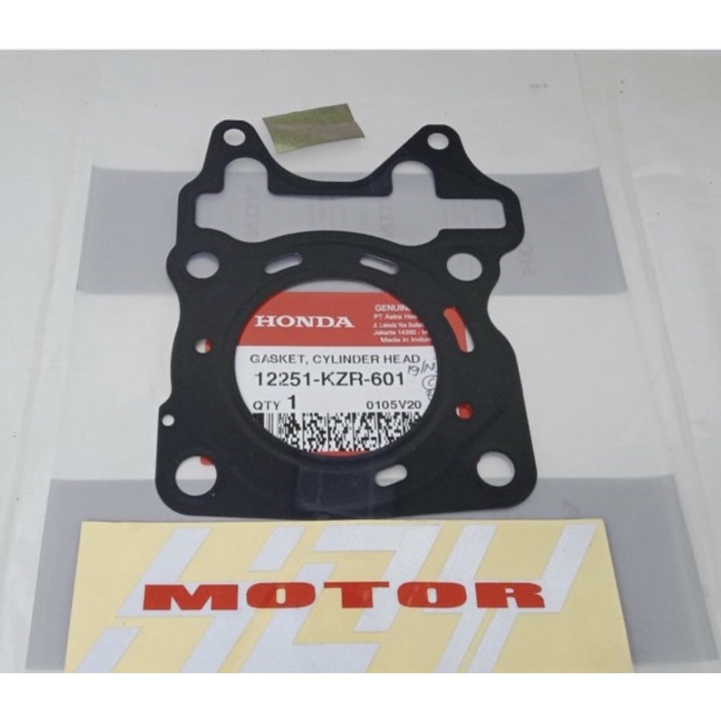 Jual Paking blok head gasket cylinder head vario 125 original KZR
