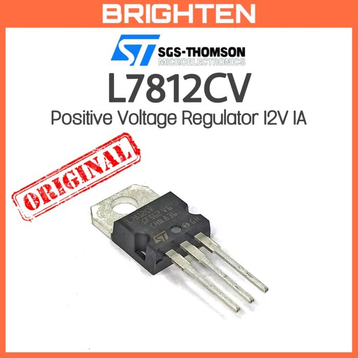 Jual ST L7812CV Positive Voltage Regulator 12V 1A 7812 Original ...