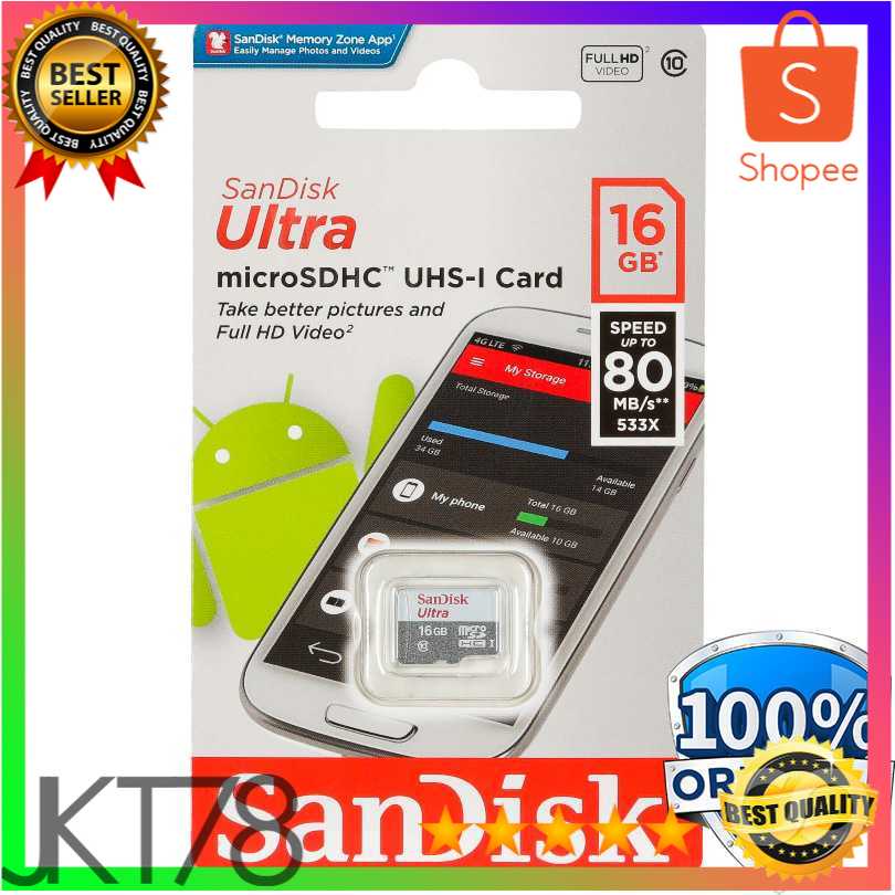 Scheda Di Memoria MicroSDHC 32GB Classe 10 UHS-I Ultra Veloce Per Nokia 150, 5310, 6300, 6310, 8000 – 80MB/s In Lettura