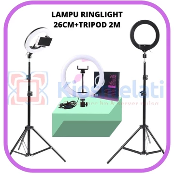 Paket Lampu Ringlight Tripod 3130 Paket Lampu Ringlight Tripod 3118 Tripod 16Cm