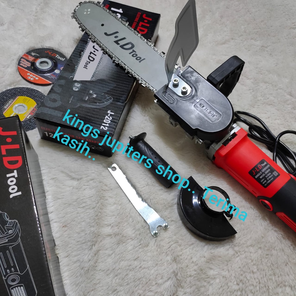 Jual Promo 2Pc Variabel Speed Grinda 4In Jld + Chain Saw Chainsaw ...