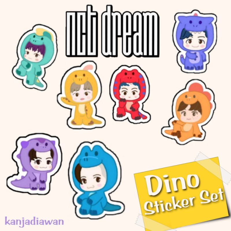 Jual Sticker KPop Dino NCT Dream Rex Stiker Set 7 pcs | Shopee Indonesia