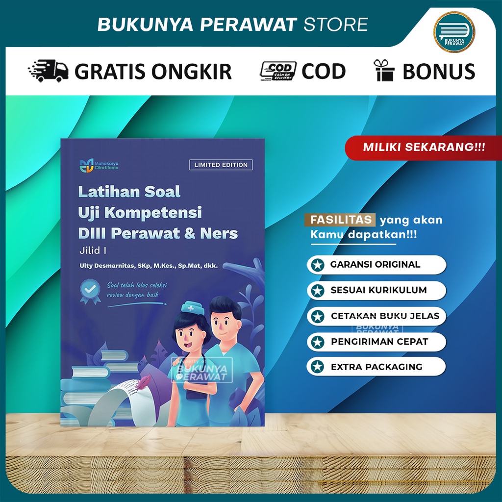 Jual (ORIGINAL) BUKU SOAL UJI KOMPETENSI D3 & NERS TERBARU 2021// BUKU ...