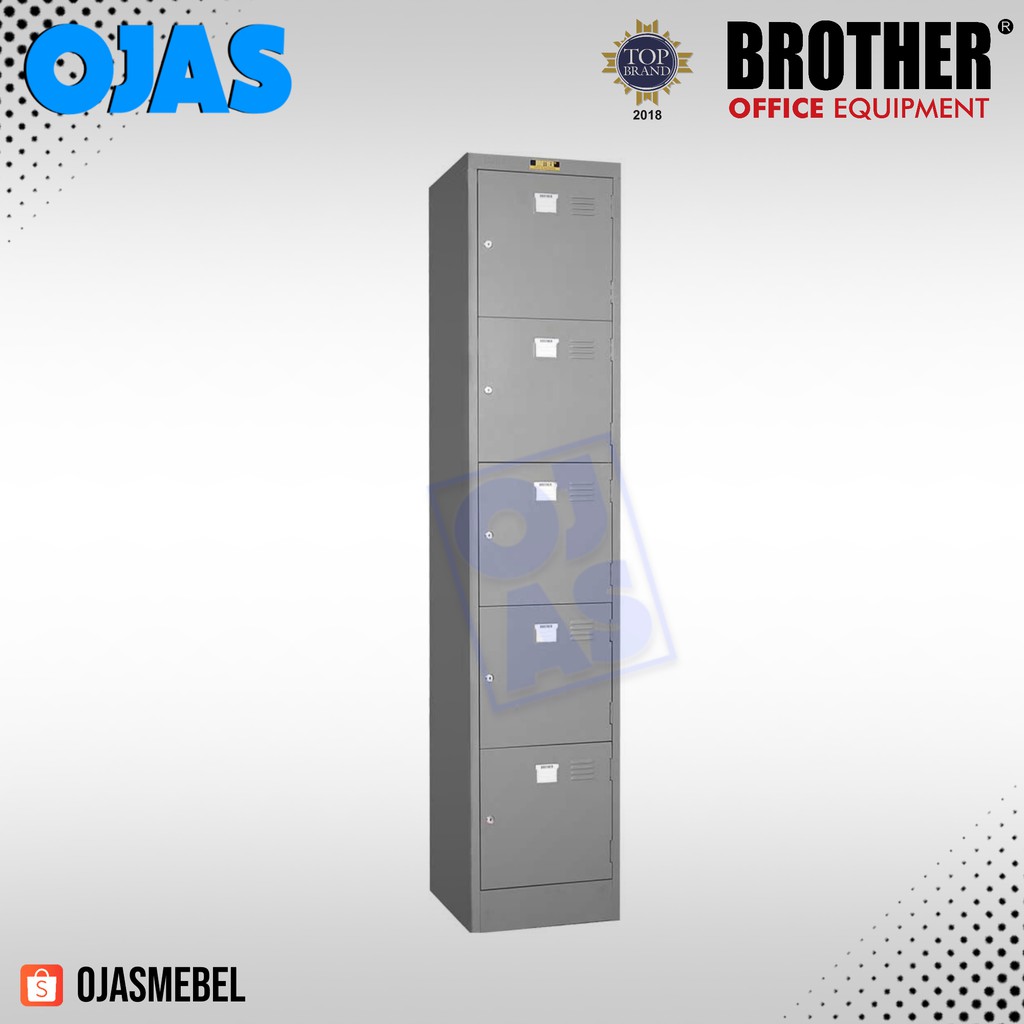 Jual Lemari Loker Besi Locker 5 Pintu Brother B705 | Shopee Indonesia