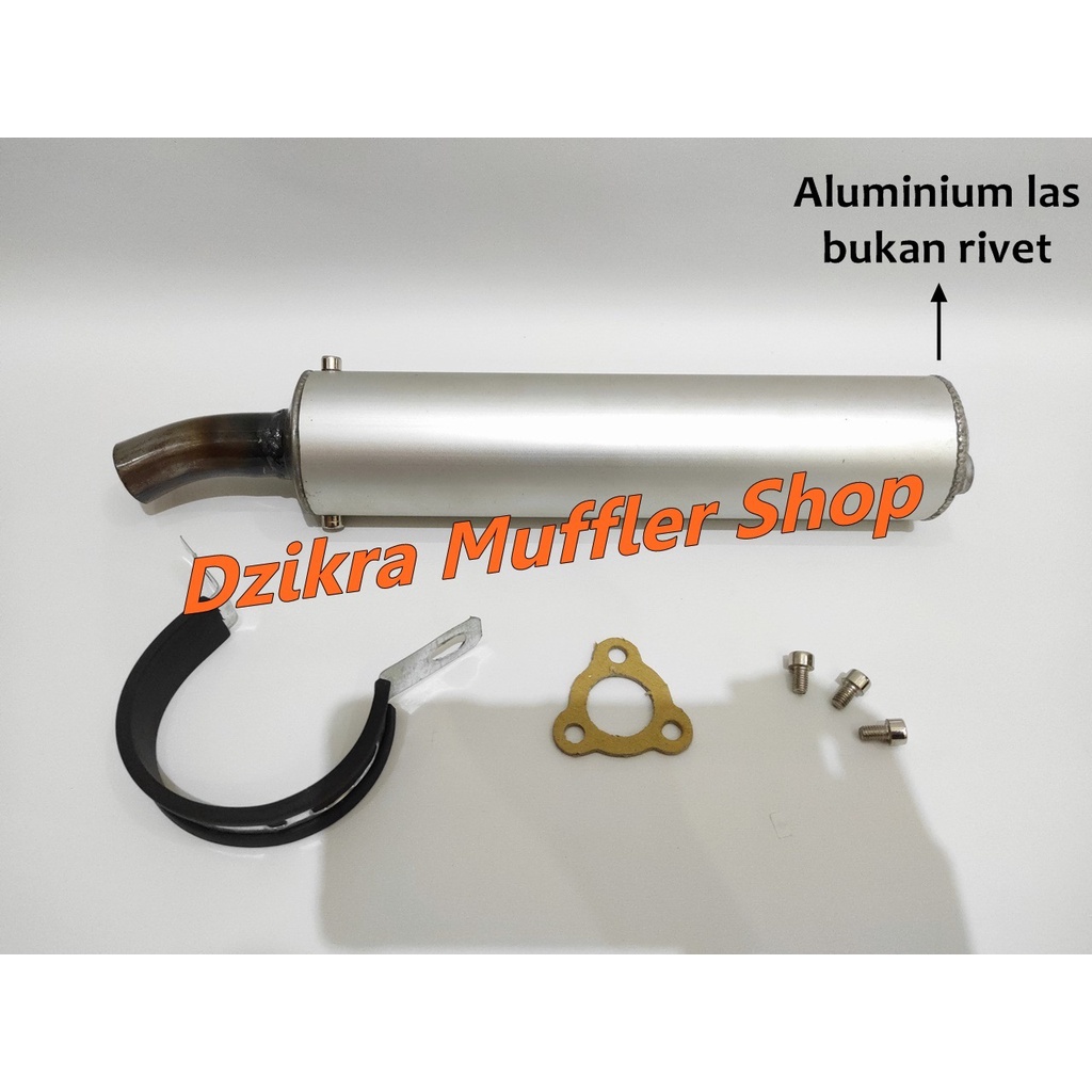 Jual Silencer polos bengkok silincer Ninja R RR SS RX-King RX-Z Satria ...