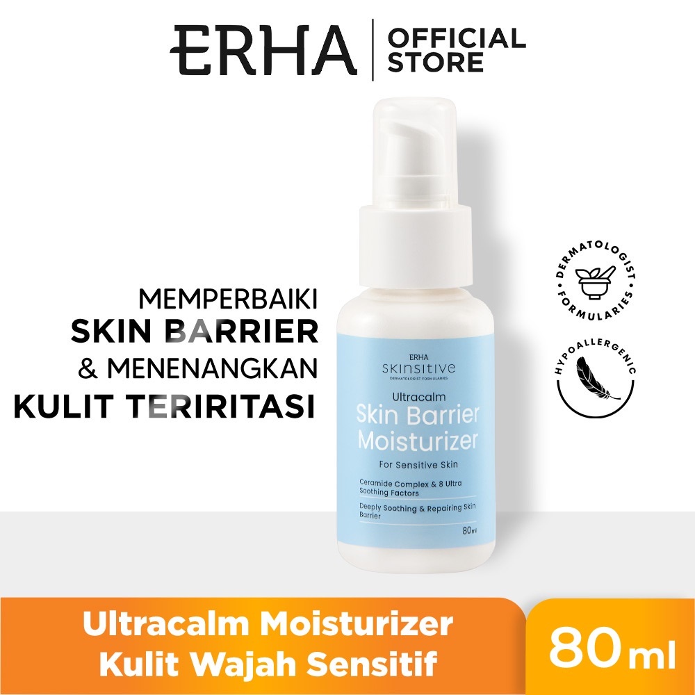 Jual ERHA Skinsitive DF Ultracalm Skin Barrier Moisturizer 80ml ...