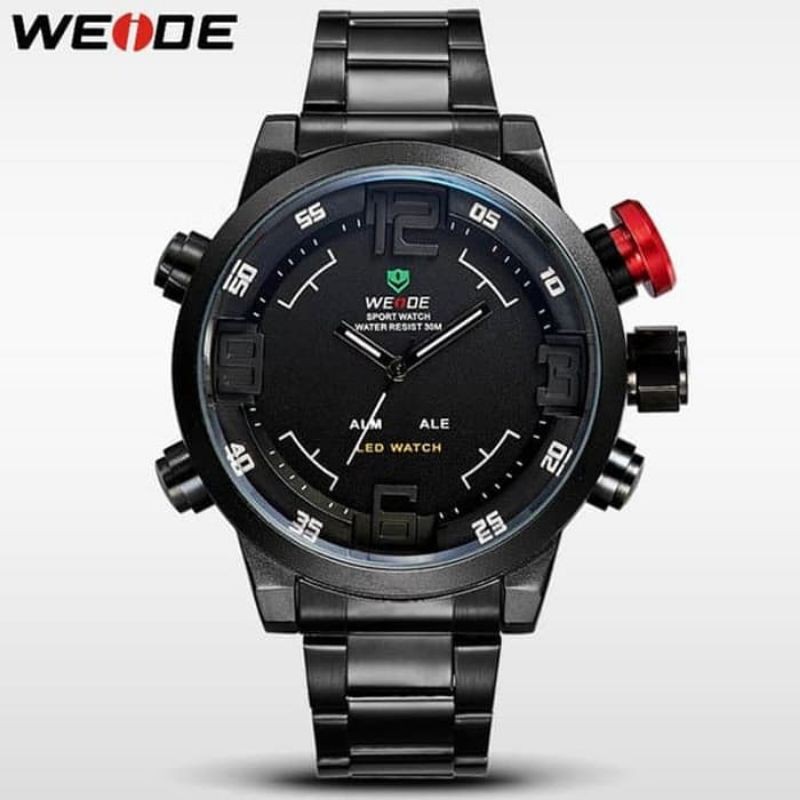 Jual Jam Tangan Sport Pria Weide WH 2309 Original Dual time Water