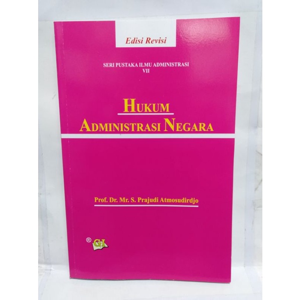 Jual Buku Hukum Administrasi Negara Prajudi Atmosudirdjo Shopee Indonesia 3438