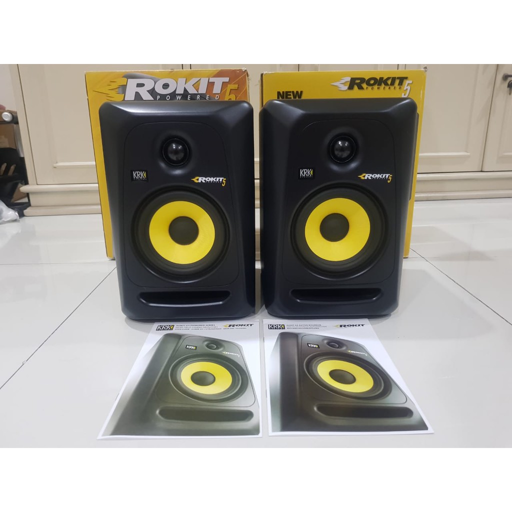 Jual Speaker Monitor Studio Recording KRK Rokit 5 Gen 3 Lengkap Dus ...