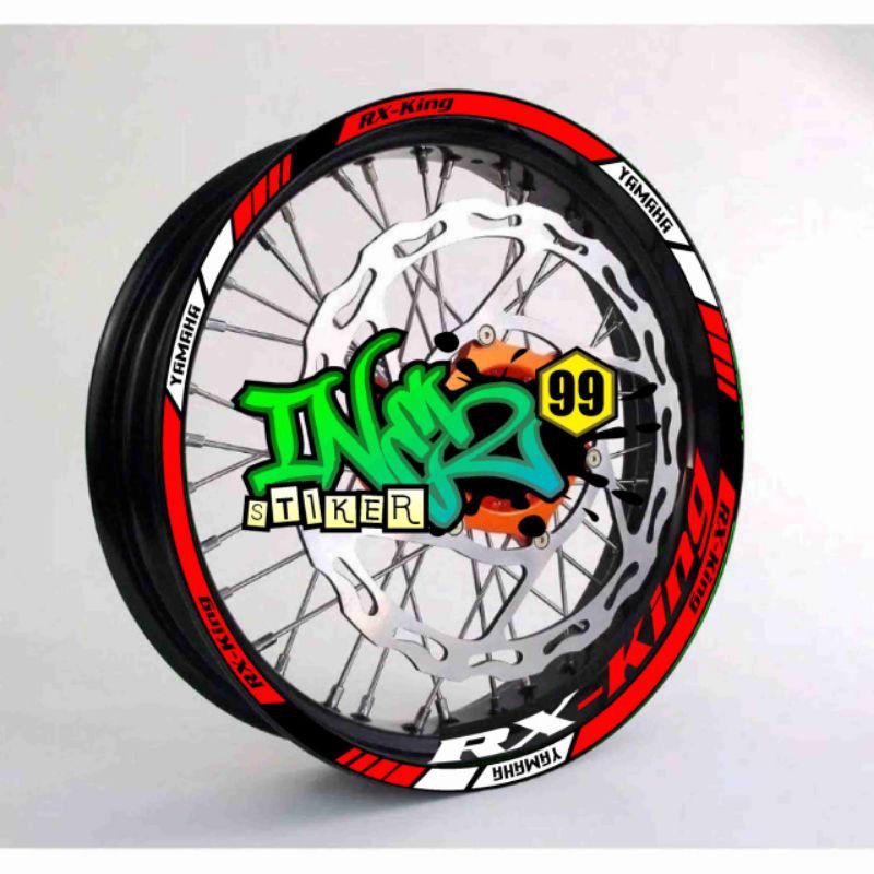 Jual STIKER LIST VELG YAMAHA RX KING NEW CUTTING STICKER | Shopee Indonesia