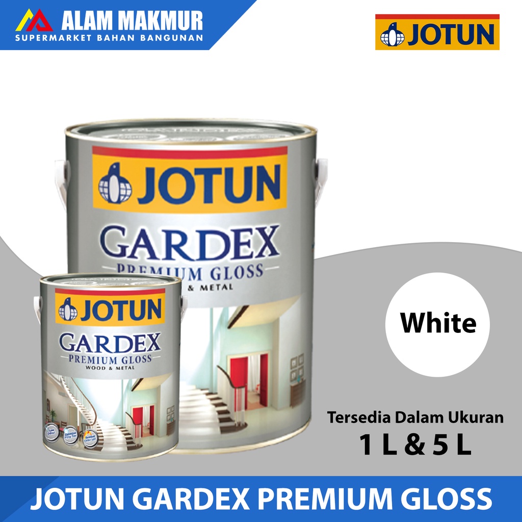 Jual Jotun Cat Besi And Kayu Gardex Premium Gloss Warna Putih Shopee Indonesia 6647