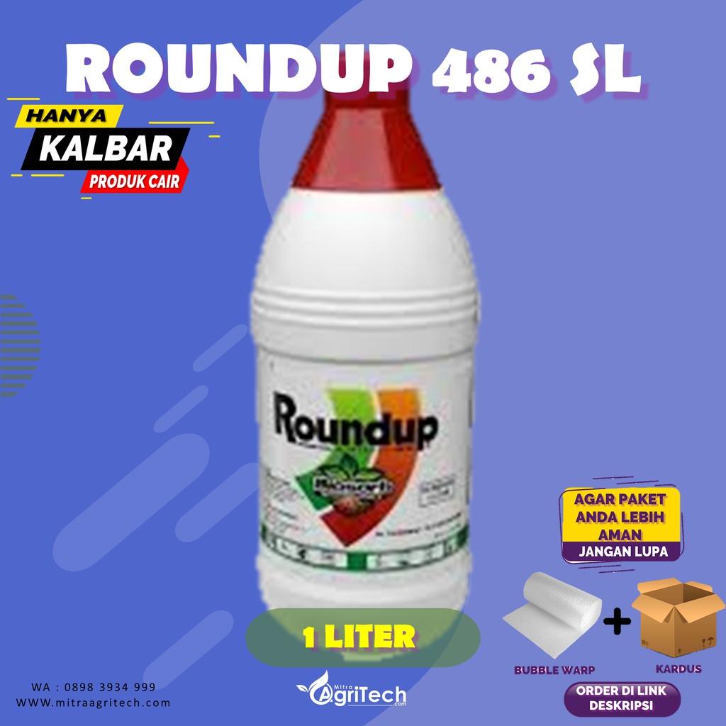 Jual Roundup Sl Isi Liter Herbisida Pembasmi Rumput Racun Rumput