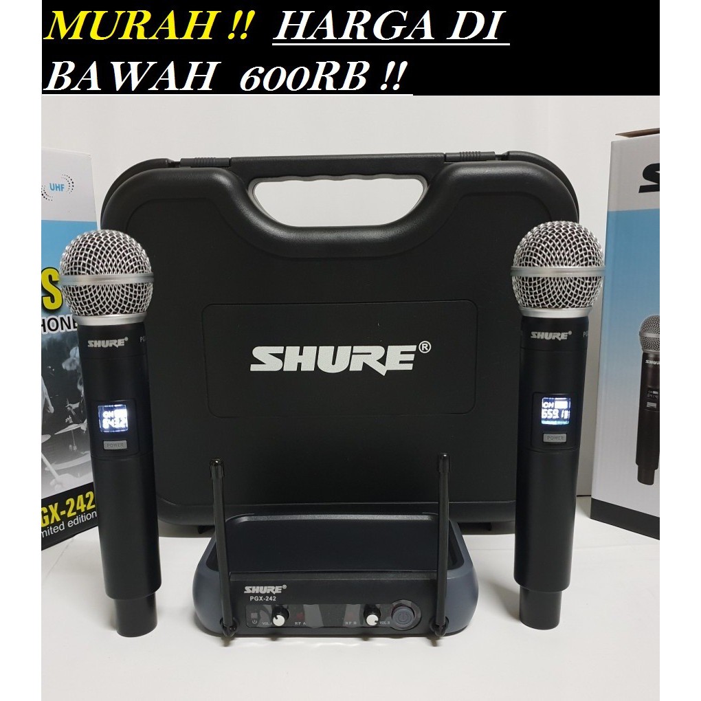 Jual MIC SHURE PGX 242 PGX 242 WIRELESS MICROPHONE Shopee Indonesia