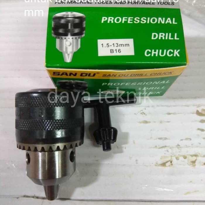 Jual KEPALA BOR SAN OU 13MM B16 DRILL CHUCK 16 MM B16 CHUCK DRILL Shopee Indonesia
