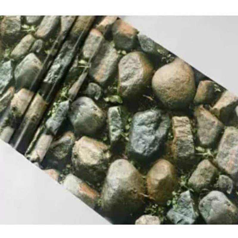 Jual wallpaper dinding motif batu alam batu kali | Shopee Indonesia