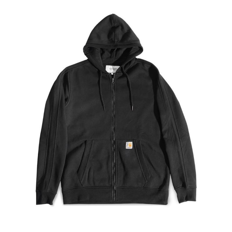 CARHARTT WIP Fleece Zip Hoodie Black Original - Main Image