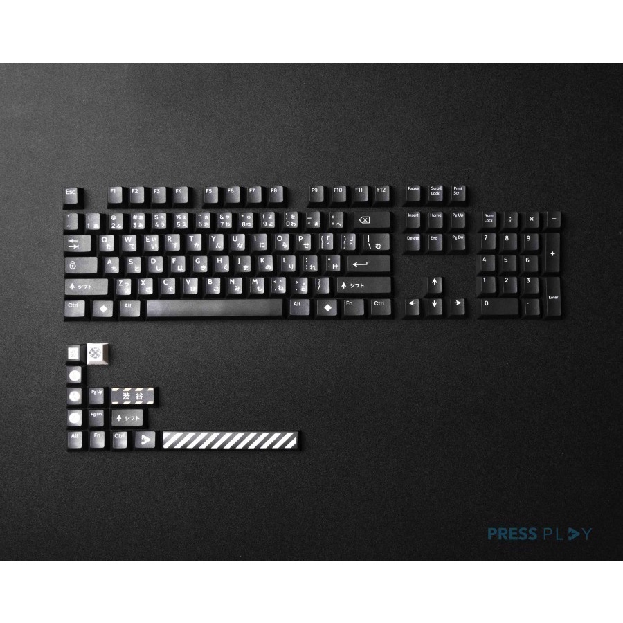 Jual Press Play Shibuya Japanese Root PBT Keycaps 118 Set OEM Profile ...