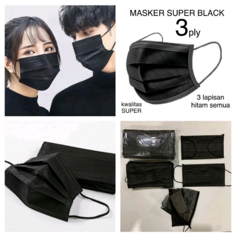 Jual MASKER 3 PLY NON HIJAB ISI 50 PCS | Shopee Indonesia