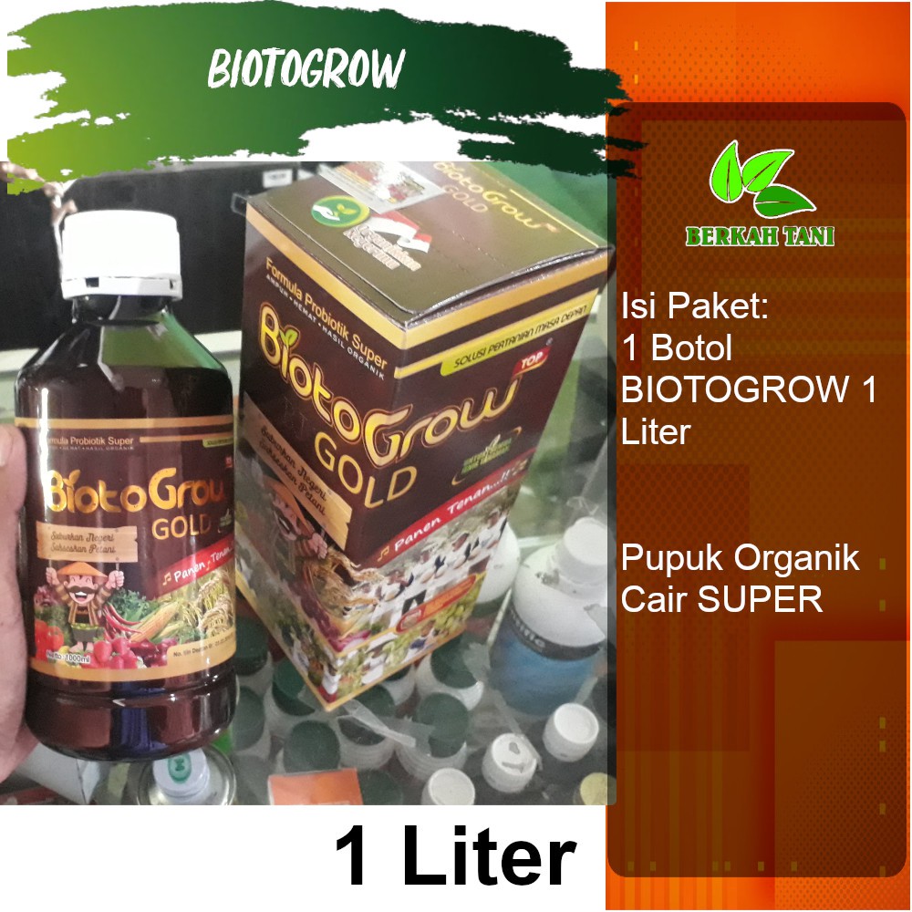 Jual Pupuk Organik Biotogrow Gold 1 Liter | Shopee Indonesia