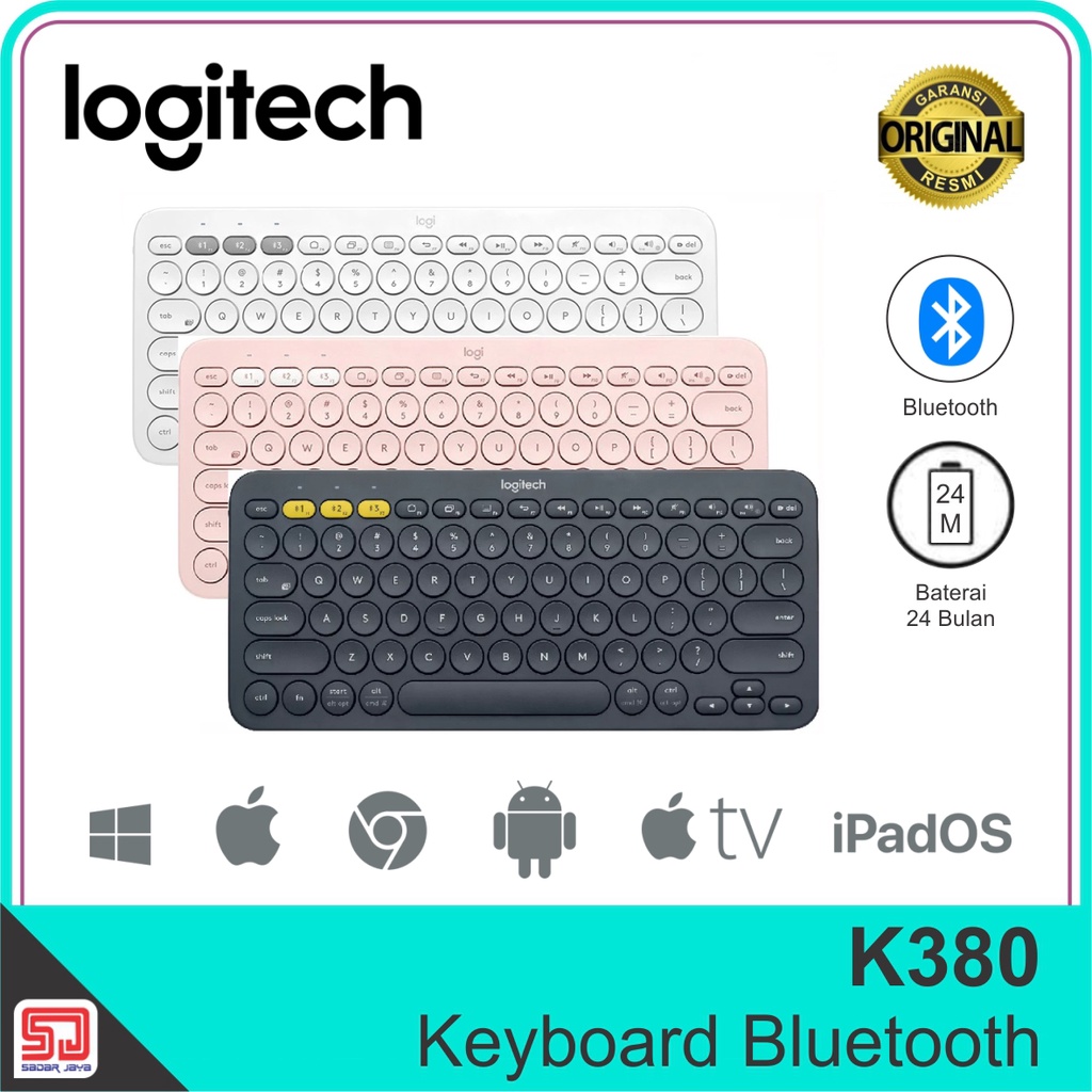 Jual Logitech K380 Keyboard Bluetooth Multi Device For Windows Android ...