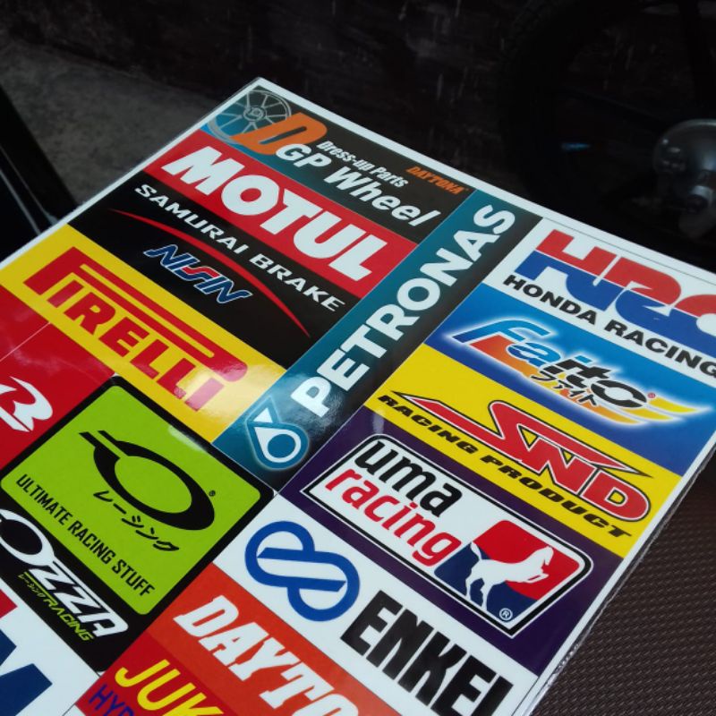 Jual Sticker Sponsor Racing Balap Drag Bike Road Race | Shopee Indonesia