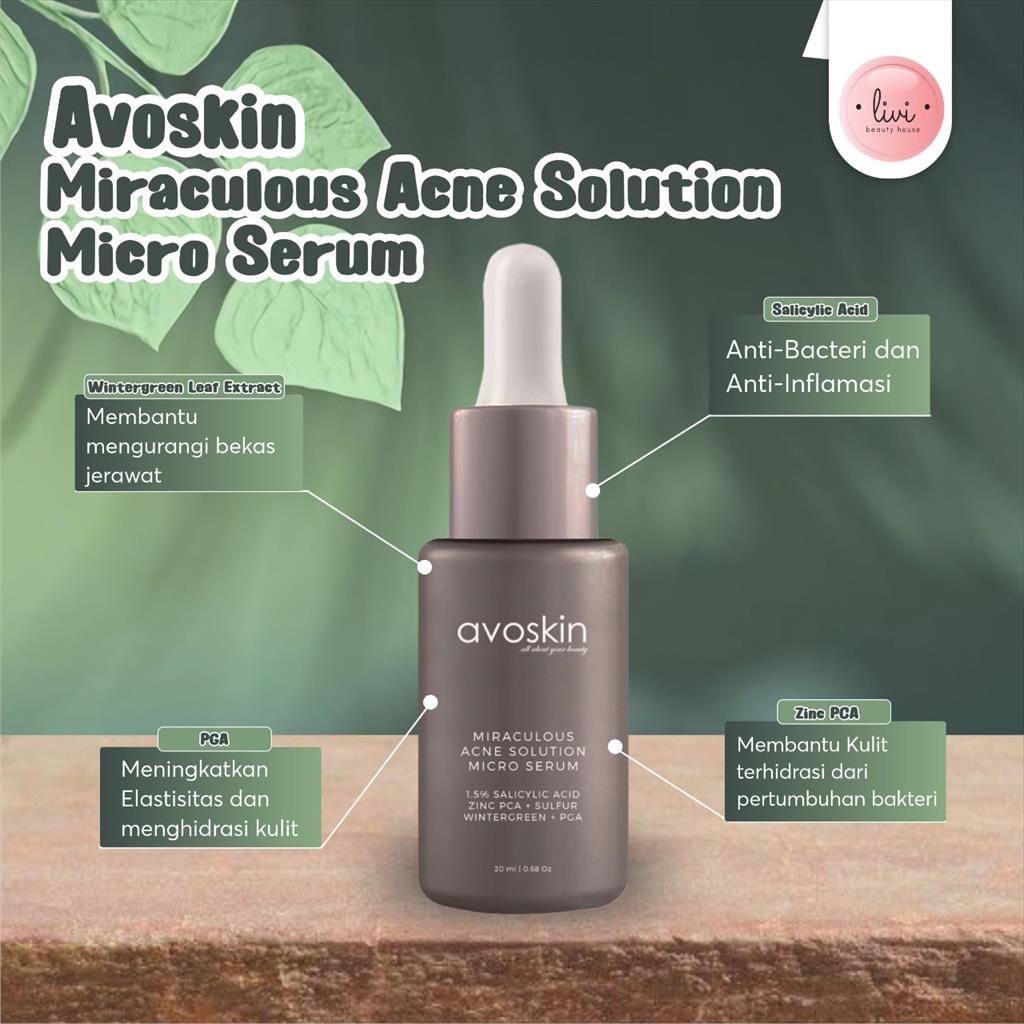 Jual Avoskin Miraculous Acne Solution Micro Serum 20ml | Shopee Indonesia