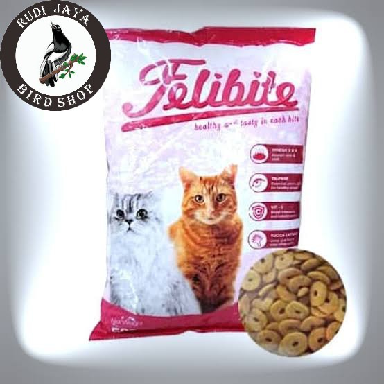 Jual FELIBITE FELIBIT 500 GRAM PAKAN MAKANAN KUCING BENTUK IKAN DAN ...