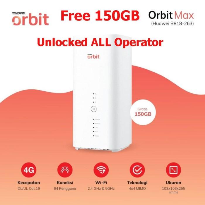 Jual Modem Aj Comp Home Router Huawei B818 Telkomsel Orbit Max Free